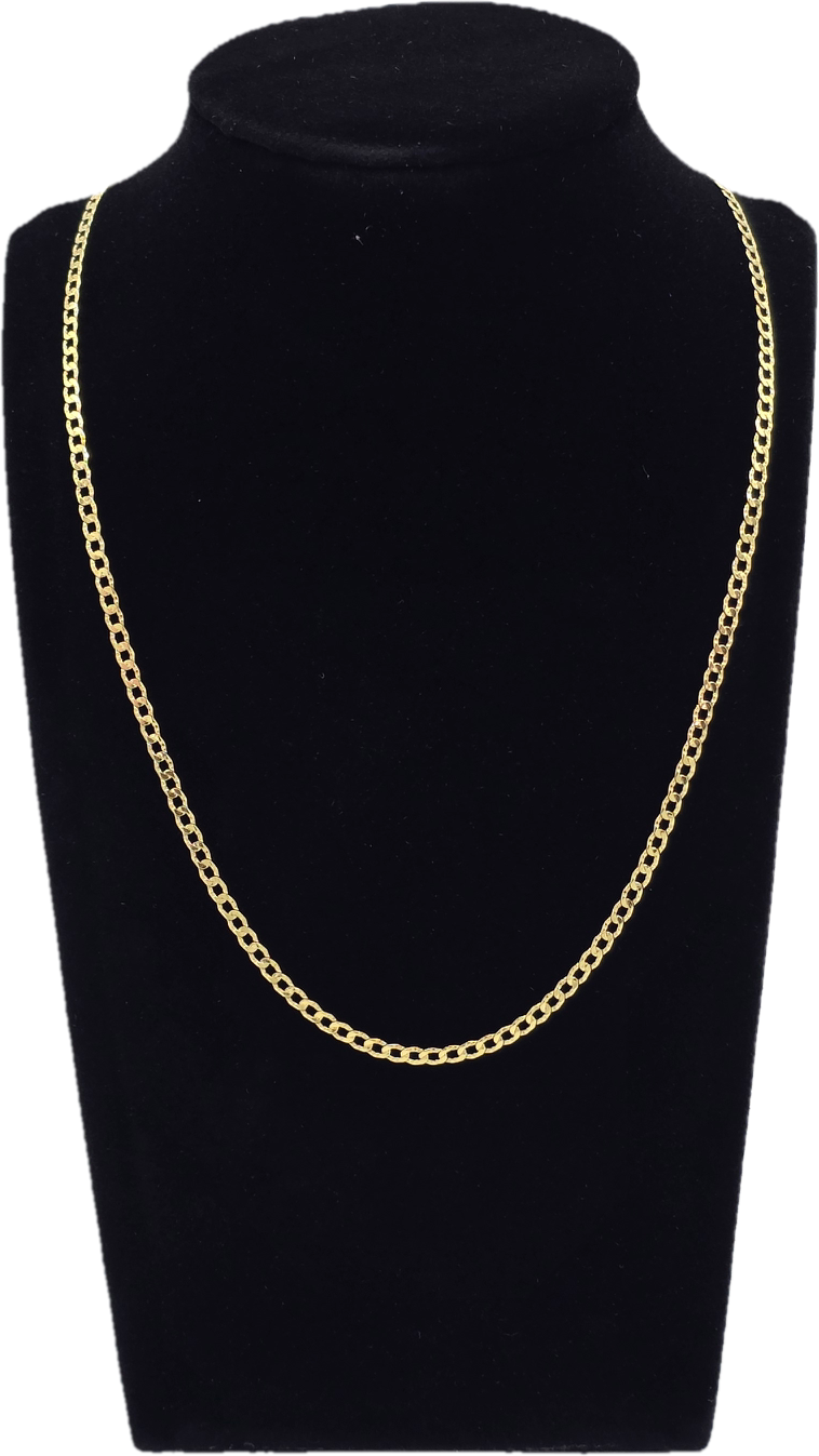 Cadena cubana Oro 10k 50 cm Joyería Gold Digger Panamá